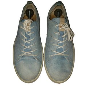 ECCO Soft 8 Mens‎ Size 45 (US 11-11.5) Blue Leather Casual Sneakers Shoes